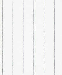 Megfolyó vonalazású csíkos designminta textil háttéren törtfehér és fekete tónus tapéta (34401)