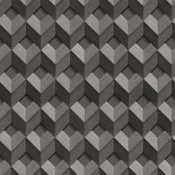  A geometriai minták mesterdarabja - 3D kockák sorozata szürke antracit ezüst tapéta (DE120133)