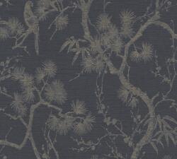  As-Creation Metropolitan Stories II/Black is Beautiful 37867-2 Natur virágzó japán cserje szürke antracit bézsarany tapéta (37867-2)