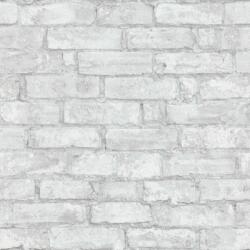Erismann Imitations 6318-10 natur téglafal 3D világos szürke fehér tapéta (6318-10)