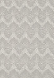 Eijffinger Topaz 394520 WAVE Grafikus Chevron /cikk-cakk/ minta fehér bézs ezüst fémes hatás tapéta (394520)