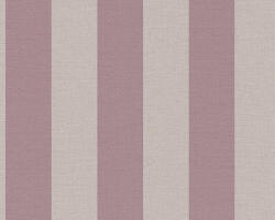  Skandináv stílusú blokkcsíkos minta textil háttéren bézs és mályva tónus tapéta (38665-4)