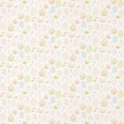 Casadeco Happy Dreams 82734107 ALL OVER JUNGLE ROSE füvek krémfehér rózsaszín kék menta tapéta (82734107)