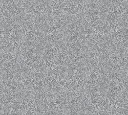 As-Creation Attractive 37837-2 Natur Botanikus súrú levélmintázat sötétszürke antracit ezüst mintarajzolat fémes hatás tapéta (37837-2)