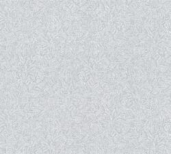 As-Creation Attractive 37837-1 Natur Botanikus súrú levélmintázat szürkésfehér szürke ezüst mintarajzolat fémes hatás tapéta (37837-1)