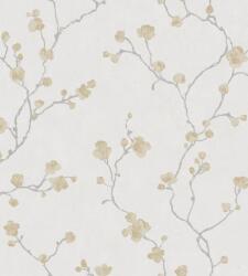 Casadeco Natsu 82142234 HANAMI virágos szürkésfehér szürke aranysárga tapéta (82142234)