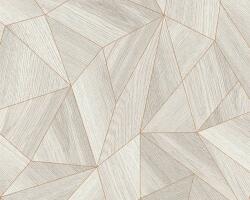 As-Creation Daniel Hechter 5, 36133-2 Polygon 3D szürke, rézszín tapéta (36133-2)