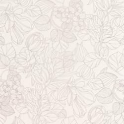 Casadeco 1930, 85720010 GRAVURE Natur Grafikus kontúr rajzolatú mesés virágminta krémfehér bézs irizáló festés tapéta (85720010)