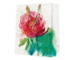 GoDan Rózsa Watercolor papír ajándéktasak 20x25x10 cm MLG131222