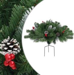 vidaXL Brad pentru alee cu LED-uri 40 cm verde (340541)