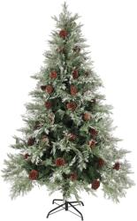 vidaXL Cu LED-uri&conuri 120 cm verde/alb (3094563)