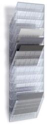 DURABLE Prospektustartó, fali, fekvő, A4, DURABLE FLEXIBOXX 12 , áttetsző (1709781400)