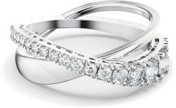 Swarovski Csillogó dupla gyűrű TWIST 5572716 58 mm