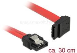 Delock SATA3 kábel egyenes csatlakozódugóval > felfelé néző SATA-csatlakozóval (DL83973) (DL83973)