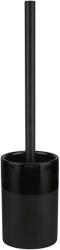 Kleine Wolke Deep perie de toaletă stativ negru-ceramică 8681926856 (8681926856)