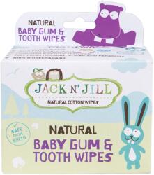 Jack N' Jill Natural nedves törlőkendők a fogak és a fogíny védelmére 25 db