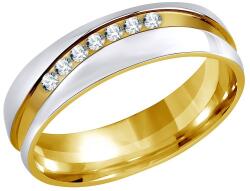 Silvego Nemesacél eljegyzési gyűrű nőknek és férfiaknak egyaránt MARIAGE RRC2050-Z 58 mm