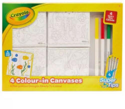 Crayola Vászonkép tengeri mintákkal, színezőfilccel (15780) (15780)