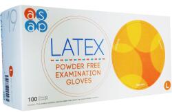 A.S.A.P Púdermentes latex kesztyű, L, 100 db
