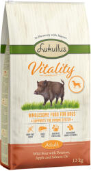 Lukullus 2x12kg Lukullus Vitality immunrendszer: vaddisznó gabonamentes száraz kutyatáp