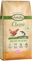 Lukullus 2x12 kg Lukullus Classic csirke & lazac gabonamentes száraz kutyatáp