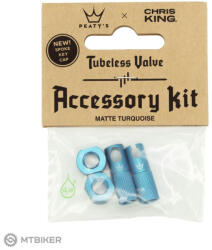 Peaty's Peatys x Chris King MK2 Tubeless Valve Service Kit, türkiz