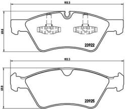 BREMBO set placute frana, frana disc BREMBO P50063 (P50063)