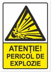  Indicator Atentie pericol de explozie, 105x148mm IAA6APE
