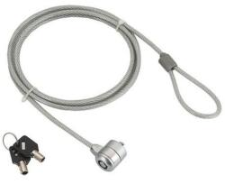 Gembird LK-K-01 Cable lock for notebooks key lock 1, 8m Grey (LK-K-01) - pcland