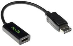 ACT Conversion DisplayPort male to HDMI A female cable 0, 15m Black (AK3994)