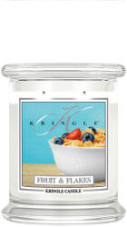 Kringle Candle Fruit & Flakes ароматизирана свещ среден 2 фитила (411 g),