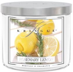 Kringle Candle TUMBLER Rosemary Citrom illatú gyertya közepes 2 kanócos (411 g),