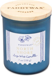 Paddywax COASTAL North Shore illatgyertya üvegtokban, fa felsővel 8oz/226g,