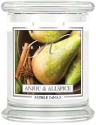 Kringle Candle Anjou & Allspice illatgyertya közepes 2 kanóc (411 g),