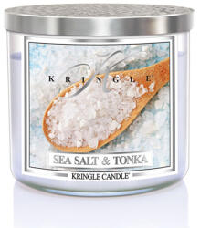 Kringle Candle TUMBLER Sea Salt & Tonka 3 kanócos illatgyertya 411g,