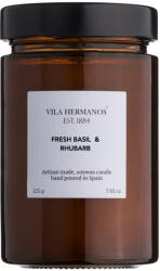 Vila Hermanos Apothecary friss bazsalikom és rebarbara illatú gyertya 225g,