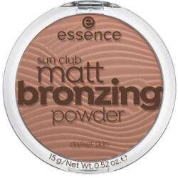 Essence Sun Club Matt Bronzing Powder mattító bronzosító 15 g árnyék 02 Sunny