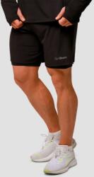 GymBeam Pulse 2in1 futó rövidnadrág Black - GymBeam L