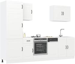vidaXL 7 darabos konyhaszekrény szett "Kalmar" Fehér színű műfa (3314761)