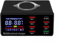  Thunder HCR-009, Vezeték nélküli / Vezetékes USB töltő 120W (8 kiállás) (816-X9)