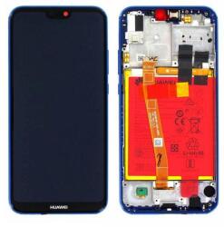 Huawei 02351VUV Gyári Huawei P20 lite kék LCD kijelző érintővel kerettel előlap + akkumulátor (02351VUV)