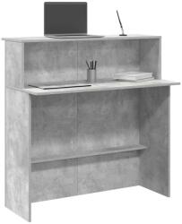 vidaXL recepciós pult betonszürke 100x50x103, 5 cm szerelt fa (859027)