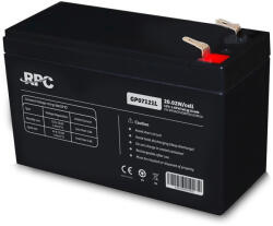 nJoy RPC GP07121L 12V 7, 0Ah Akkumulátor zárt, gondozásmentes AGM Borne T2/F2
