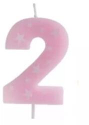 QX Színes születésnapi számgyertya, 6 cm - 2