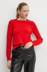 HUGO BOSS gyapjú pulóver könnyű, női, bézs, 50492551 - piros XS