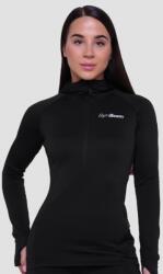 GymBeam Hanorac de alergare pentru femei 1/2 Zip Pulse Black XL