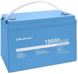 Qoltec LiFePO4 lítium-vas-foszfát akkumulátor. 12, 8V. 100Ah. 1280 Wh. BMS. 53705 (53705)