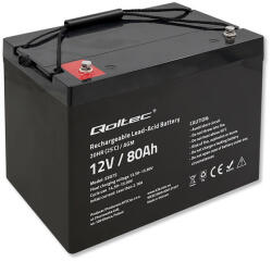 Qoltec Zárt savas akkumulátor AGM 12 V 80 Ah. 53075. Qoltec (53075)