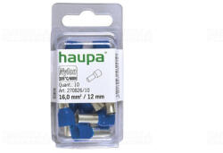 Haupa Érvéghüvely szigetelt 16/12 kék 270826/10 SmallPack Haupa (10db/bliszter) (270826/10)