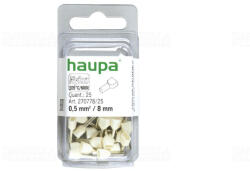 Haupa Érvéghüvely iker 2* 0, 5/ 8 fehér 270778/25 SmallPack Haupa (25db/bliszter) (270778/25)